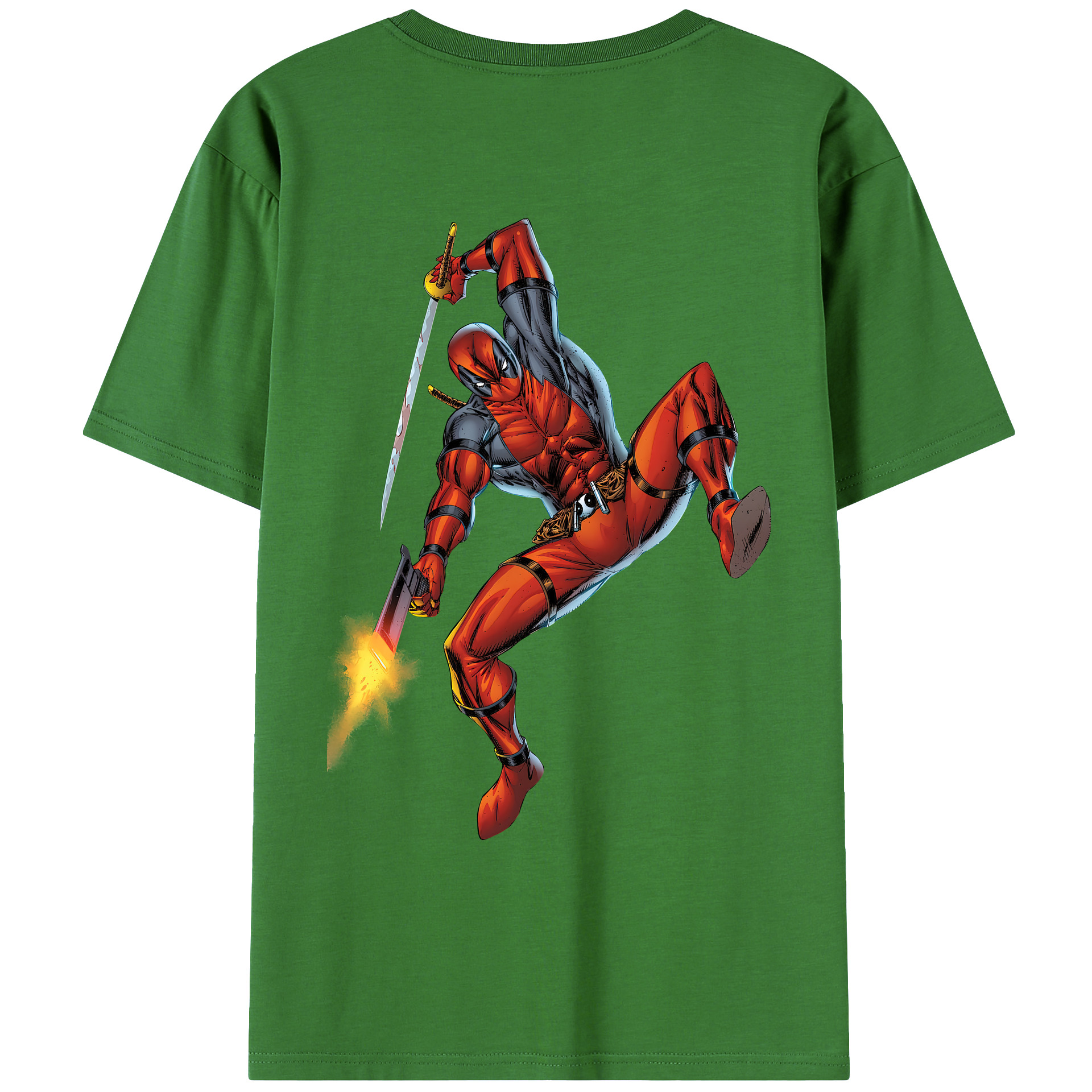（画像用） Deadpool デッドプール レディース半袖Tシャツ(バックプリント)